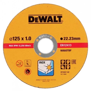 Tarcza tnąca DeWalt 125 x 1 x 22,2 mm DeWalt (DT3507-QZ) - 1 szt.