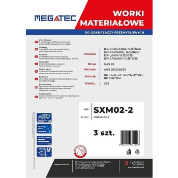 WORKI Z MIKROWŁÓKNINY 25-35l 3szt STARMIX, BOSCH