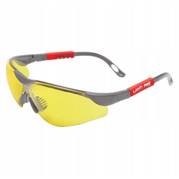 Okulary ochronne żółte regulacja odporność mech. F LAHTI PRO 46051
