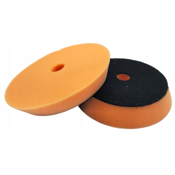 Gąbka polerska DA pad fi 150 mm, rzep 125 mm pomarańczowa średnia GETAR