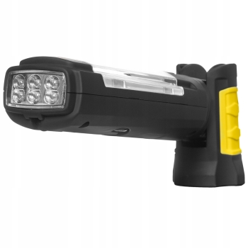 Latarka 300 lumenów ładowana przegubowa LED KEL LW-1PBR
