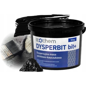 Masa bitumiczna Izochem 10 l DYSPERBIT bit+ (10 kg) do izolacji fundamentów