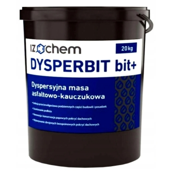 Masa bitumiczna Izochem 10 l DYSPERBIT bit+ (10 kg) do izolacji fundamentów