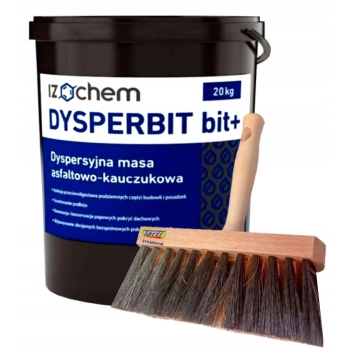 Masa bitumiczna Izochem 10 l DYSPERBIT bit+ (10 kg) do izolacji fundamentów