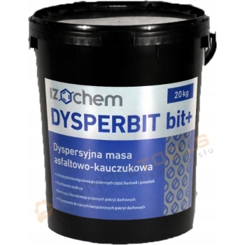 Masa bitumiczna Izochem 20 l DYSPERBIT bit+ (20 kg) do izolacji fundamentów