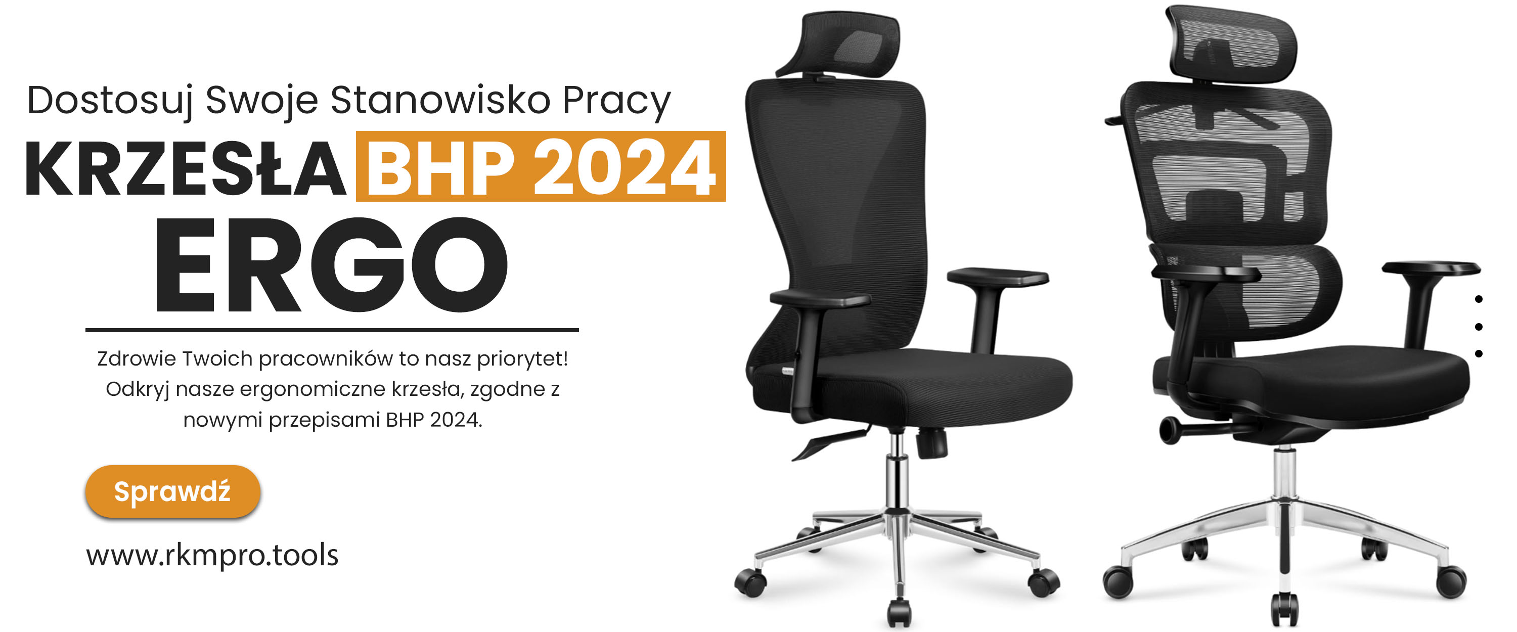 Krzesła ergonomiczne - nowe przepisy BHP 2024