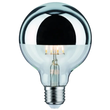 Źródło światła LED G95 zwierciadło 5W 230V 420lm E27 2700K Srebrny