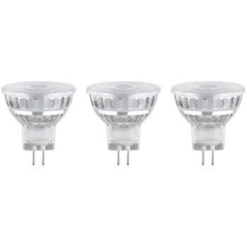 Źródło światła LED MR11 GU4 3x3W 300lm 36st. 2700K 12V srebrny / szkło