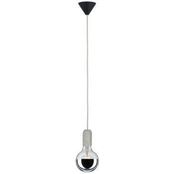 Lampa wisząca E27 2m szara