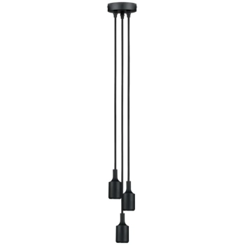 Lampa wisząca KETIL Neordic E27 max. 3x20W IP20 230V czarny / metal / tworzywo sztuczne