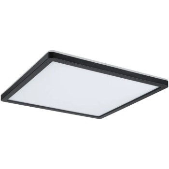 Plafoniera ATRIA SHINE LED Backlight 16W 1600lm 293x293mm 3000K 230V czarny matowy / tworzywo sztuczne