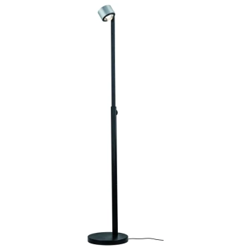 Lampa podłogowa ALDAN LED DIM 15,5W 1100-1570mm 2700K  230V czarny / szczotkowane aluminium