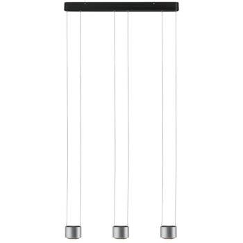 Lampa wisząca ALDAN LED DIM 3x9W 3X450lm 2700K 230V czarny / szczotkowane aluminium