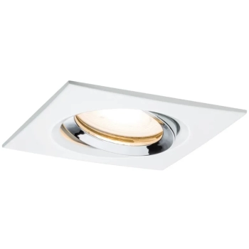 Oprawa do wbudowania NOVA PLUS LED DIM wychylna GU10 7W 460lm 93x93mm 2700K IP65 230V biały/ chrom mat