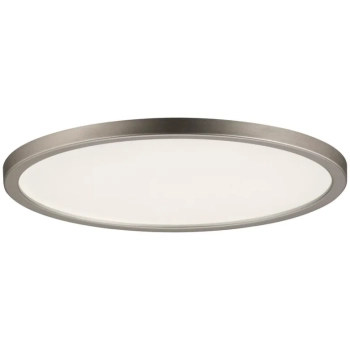 Plafoniera AREO LED 11W 770lm 3000K okrągła 180mm 230V biały satynowy nikiel / tworzywo sztuczne