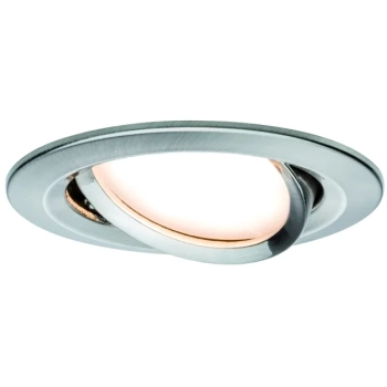 Oprawa do wbudowania NOVA COIN LED DIM wychylna 6W 470lm 84mm 2700K IP23 230V szczotkowane żelazo