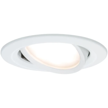 Oprawa do wbudowania NOVA COIN LED DIM wychylna 6W 470lm 84mm 2700K IP23 230V biały mat