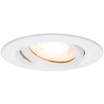 Oprawa do wbudowania NOVA COIN LED DIM wychylna GU10 max.35W 93mm IP65 230V biały matowy / aluminium