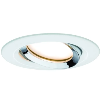 Oprawa do wbudowania NOVA PLUS COIN LED DIM wychylna 6W 470lm 93mm 2700K IP65 230V biały mat / chrom