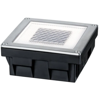 Oprawa wpuszczana CUBE LED solar 3.6lm 100x100mm 2700K  IP67 stal nierdzewna / poliwęglan