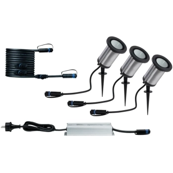 Reflektor ogrodowy Plug & Shine CLASSIC zestaw kompletny 3X5W DIM 3000K IP65 24V antracyt / metal