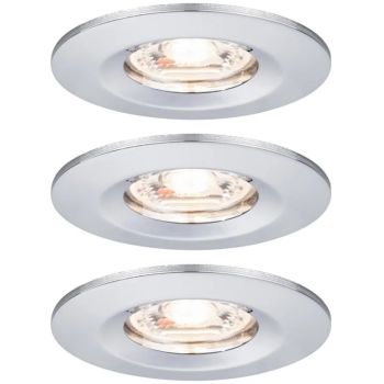 Oprawa do wbudowania NOVA COIN LED Mini stała zestaw 3x4W 310lm 65mm 2700K IP44 230V chrom mat