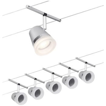 System linkowy DC zest Cone max5x10W Chrom mat/Chrom GU5,3 12V DC 60VA twszt/met