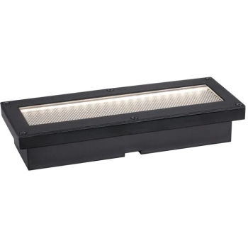 Oprawa wpuszczana DOMENIC LED solar 8lm 20x8cm 3000K IP67 czarny / tworzywo sztuczne