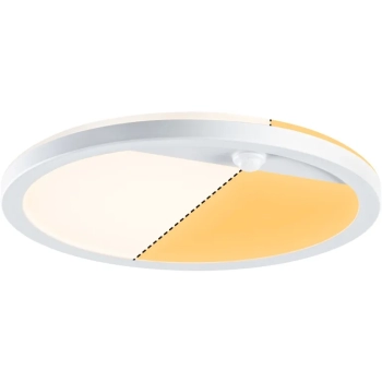 Plafoniera LAMINA LED 14W okrągła PIR 2200K- 3000K IP44 230V biały / tworzywo sztuczne