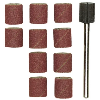 Końcówka szlifierska 10x10 mm Proxxon gr 150 korund + trzpień 10 szt.