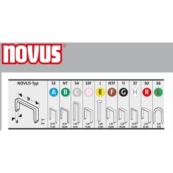 Zszywki typ C 4/18 NOVUS stal nierdzewna [1100 szt.]