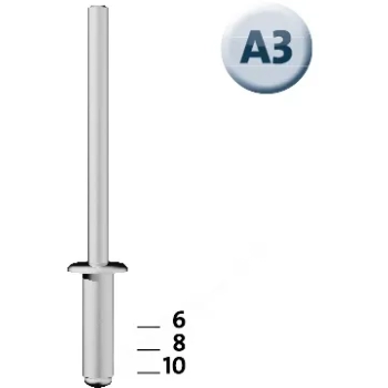 Nity aluminiowe A3/6 NOVUS [30 szt.]