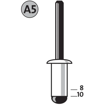 A 5 / 8 X 30 NITY ALUMINIOWE