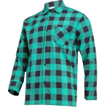 Koszula flanelowa krata zielona 170g/m² XL LAHTI PRO APKF2XL