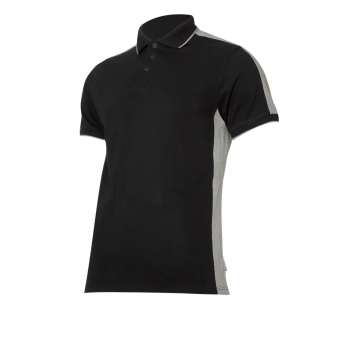 Koszulka polo 190g/m² czarno-szara 3XL LAHTI PRO L4031806