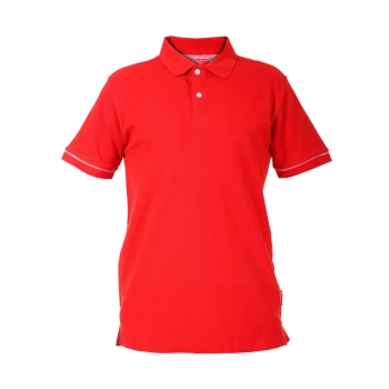 Koszulka polo 220g/m² czerwona 2XL LAHTI PRO L4030705