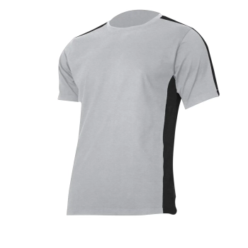 Koszulka t-shirt 180g/m² szaro-czarna 3XL LAHTI PRO L4022806