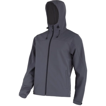 Kurtka Softshell z kapturem szara 2XL LAHTI PRO L4093405