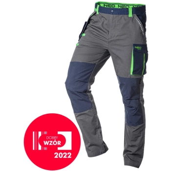 Spodnie robocze PREMIUM, 100% bawełna, ripstop, rozmiar XL Neo (81-227-XL)