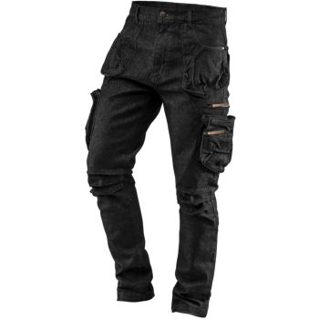 Spodnie robocze 5-kieszeniowe DENIM, czarne, rozmiar S Neo (81-233-S)