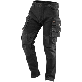 Spodnie robocze DENIM, czarne, rozmiar XS Neo (81-236-XS)