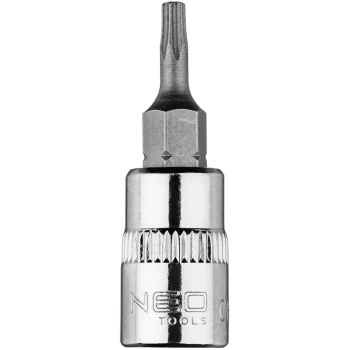 Końcówka TORX TX10 na nasadce 1/4", krótka, 37 mm Neo (10-322)