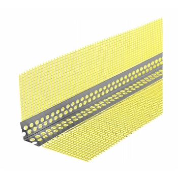 Narożnik aluminiowy z siatką złoty 23x23mm 3m