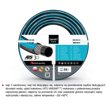 Wąż ogrodowy Smart Ats 1/2" 50m