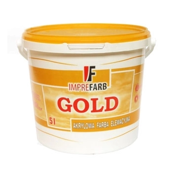 Farba akrylowa zewnętrzna 10l Gold