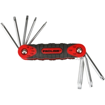 Klucze Torx CrV 8 elementów T9-T40 PROLINE (48388)