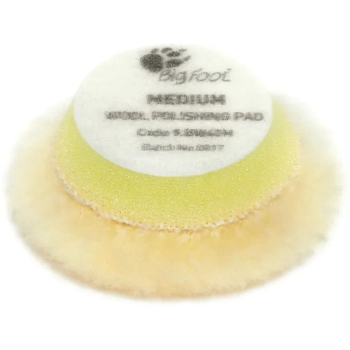 Tarcza polerska z wełny RUPES 30/45mm Yellow wool, żółta, średnia twardość (medium) (9.BW40M)