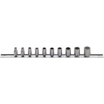 Zestaw nasadek 1/4" na listwie 3/16"-9/16" 10-elem., (40aD/10-12916), Stahlwille [96015310]