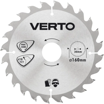 Tarcza do pilarki, widiowa, 160 x 30 mm, 18 zębów VERTO (61H116)