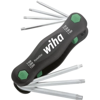 Narzędzie wielofunkcyjne PocketStar TORX® Tamper Resistant  7 elem. wersja SB z wieszakiem dopasowanym do euro-otworu (25164) Wiha (25164)